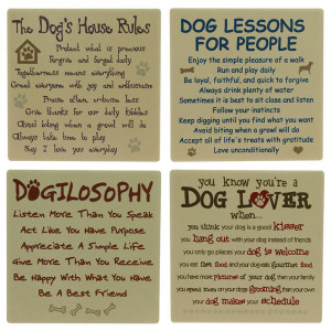 Favorite Dog Sayings Coasters - Set of 4