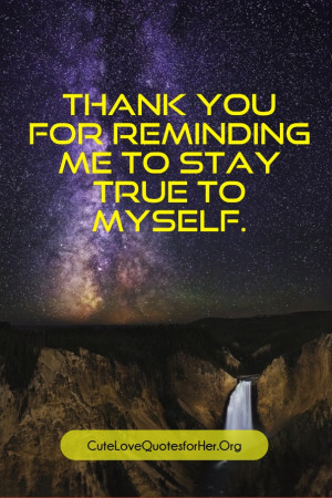 Thanks to friends for yourself