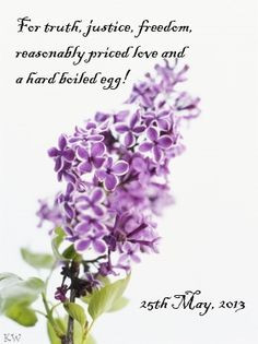 Lilac Day 2013. Discworld quote by Sir Terry Pratchett. by Kim White ...