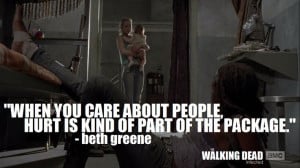 Quote | Who Said It: Beth Greene (Emily Kinney) | Show: The Walking ...