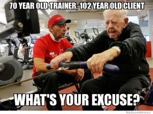70 year old trainer, 102 year old client. What’s your excuse?