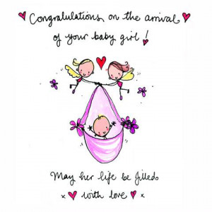 Details about NEW! Juicy Lucy S121 Congratulation s New Baby Girl Card