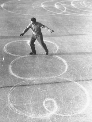 Richard Button Skating at the World Figure Skating Contest Premium ...
