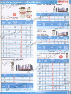 tools price list ambika hand tools price ambika non sparking tools