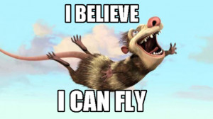 ... believe i can fly i believe i can touch the sky lyrics very funny