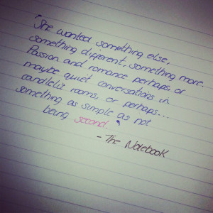 of the notebook nicholas sparks quotes being second romance wallpaper ...