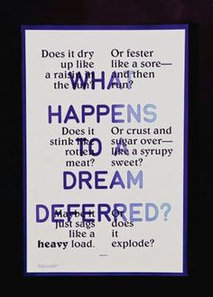 ... deferred a raisin in the sun more hugh dreams quote art book langston