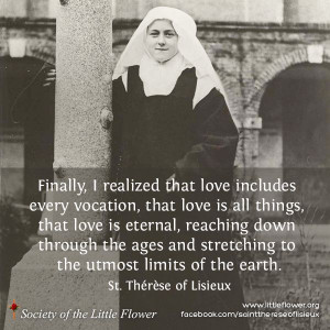 Daily Inspiration from St. Therese of Lisieux: Finally I Realized