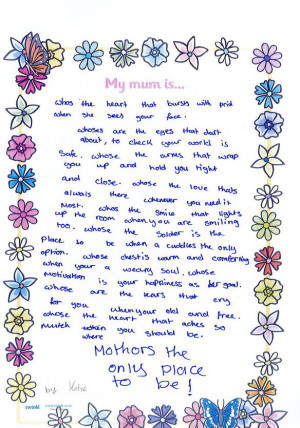 Mother's day poems