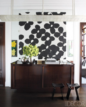DIY : large scale black and white painting