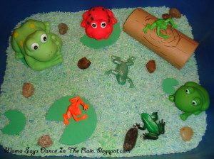 ... about frogs today i will be sharing my frog theme sensory bin i