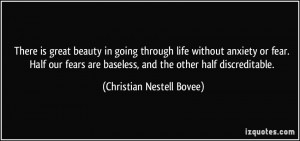 ... baseless, and the other half discreditable. - Christian Nestell Bovee
