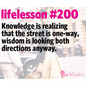 Little Life Lesson #200: Wisdom