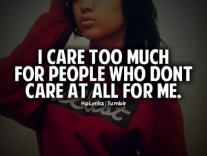 sometimes I'm too nice.