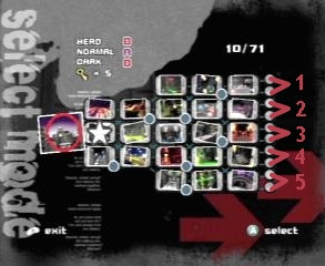 There are a total of 17 areas in the game, though which are played ...