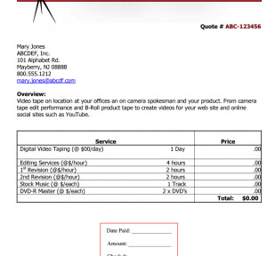 similar items in the case of a larger or more complicated production