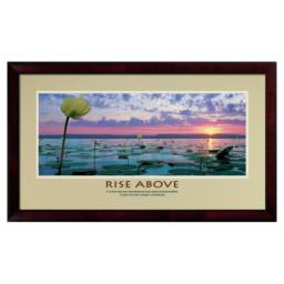 Rise Above Lily Pads Motivational Poster