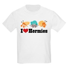 Heart Hermies Hermit Crab Kids Light T-Shirt for