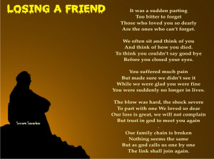 Quotes About Losing a Friend to Death