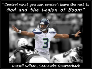 Russell Wilson Seattle Seahawks Photo Quote Mini Poster Wall Art Print ...