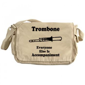 trombone tote bag