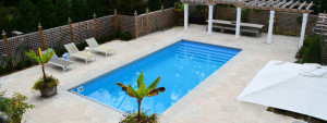 ... Swimming Pools / A simple pool design matches the clean, lines of this