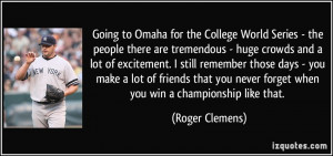 Going to Omaha for the College World Series - the people there are ...