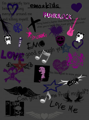 Emo Pictures And Quotes Emo/punk poster + quotes