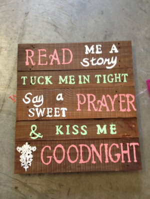 Pallet art quote cute for kids room