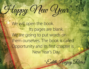 New Year's Inspiration ~ Edith Lovejoy Pierce ~ 