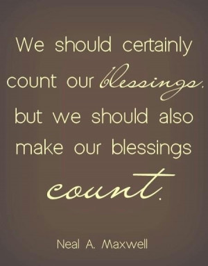 Count your blessing quote