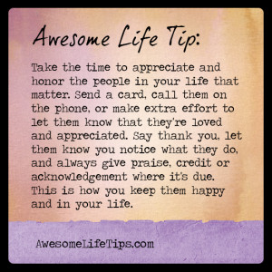 Awesome Life Tip: Keep Good People In Your Life