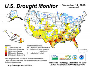 Drought Monitor: Heavy Precipitation In The Northwest, Dry Down South