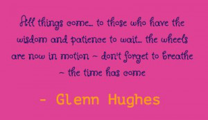 Glenn Hughes @glenn_hughes ~ April 8th, 2012