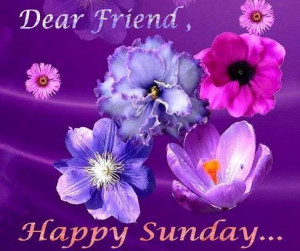 Happy Sunday Friend Card, Gretting, Sms, Twitter & Facebook Status