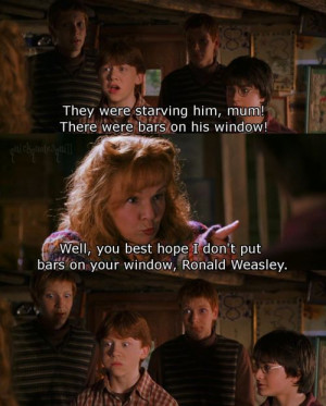 harry potter molly weasley ...Ron Weasley Quotes, Harry Potter Quotes ...