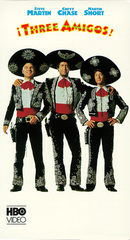 Three Amigos on VHS