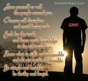 Love Yourself As Well the People Around You ~ Friendship Quote