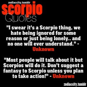 Scorpio Quotes (Part 1)