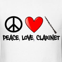 Clarinet Sayings Peace Love Clarinet