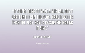 If you're going to make a musical, don't cartoon it from the play ...
