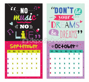 New Year wall calendar for 2015 with inspirational and motivational ...