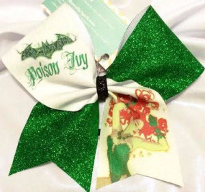 Home All Bows Cheer Quotes Poison Ivy Batman Full Glitter Cheer Bow