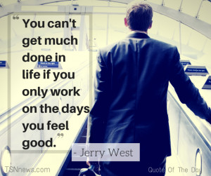 quote about working hard with a business man going up an escalator in ...