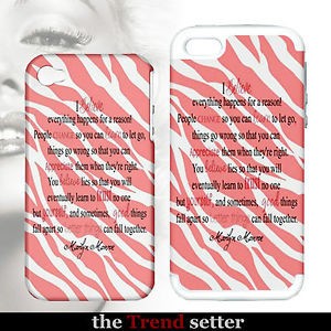 MARILYN-MONROE-Famous-Quote-Retro-Pink-Zebra-Stripes-Cute-iPhone-4-4S ...