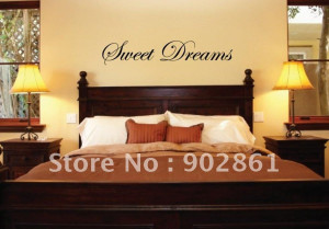 ... piece vinyl WALL STICKER dropship-SWEET DREAMS Wall Quote Art Decal