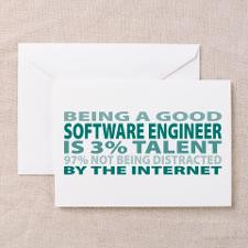 Good Software Engineer Greeting Card for