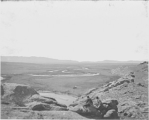 The Oregon Trail's Sweetwater River , circa 1870.