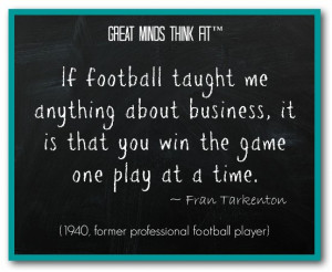 If football taught me anything about business, it is that you win the ...