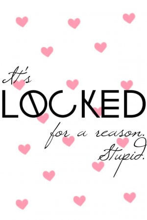 cute, heart, iphone, lock, locked, pink, stupid, wallpaper, lockscreen ...